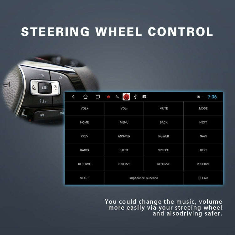 For Volkswagen Q3300KT 7-inch 2+32G Car Multimedia Player Navigation Bluetooth Reversing Integrat...