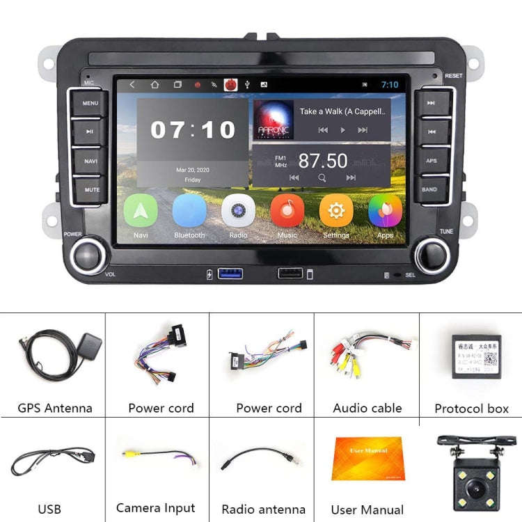For Volkswagen Q3300KT 7-inch 1+16G Car Multimedia Player Navigation Bluetooth Reversing Integrat...