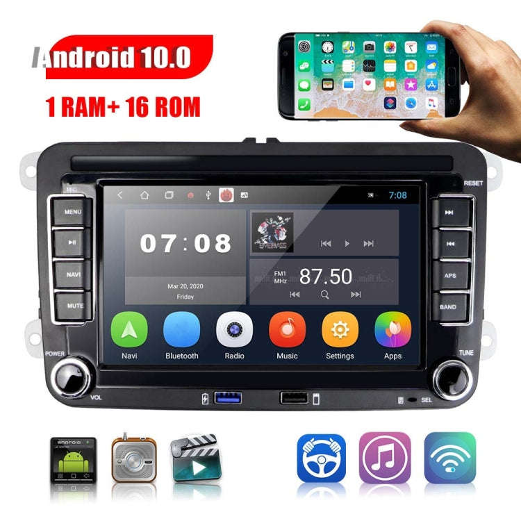 For Volkswagen Q3300KT 7-inch 1+16G Car Multimedia Player Navigation Bluetooth Reversing Integrat...