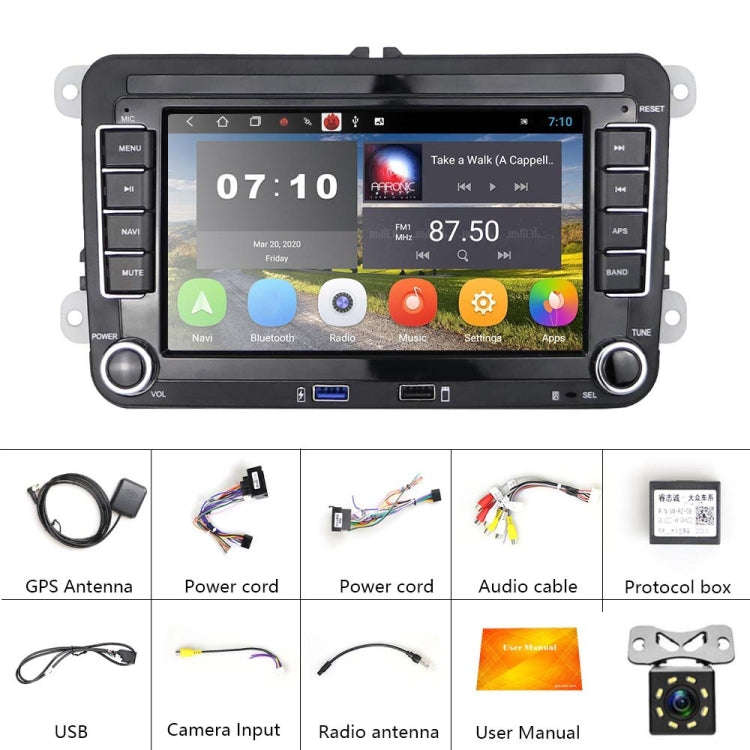 For Volkswagen Q3300KT 7-inch 1+16G Car Multimedia Player Navigation Bluetooth Reversing Integrat...