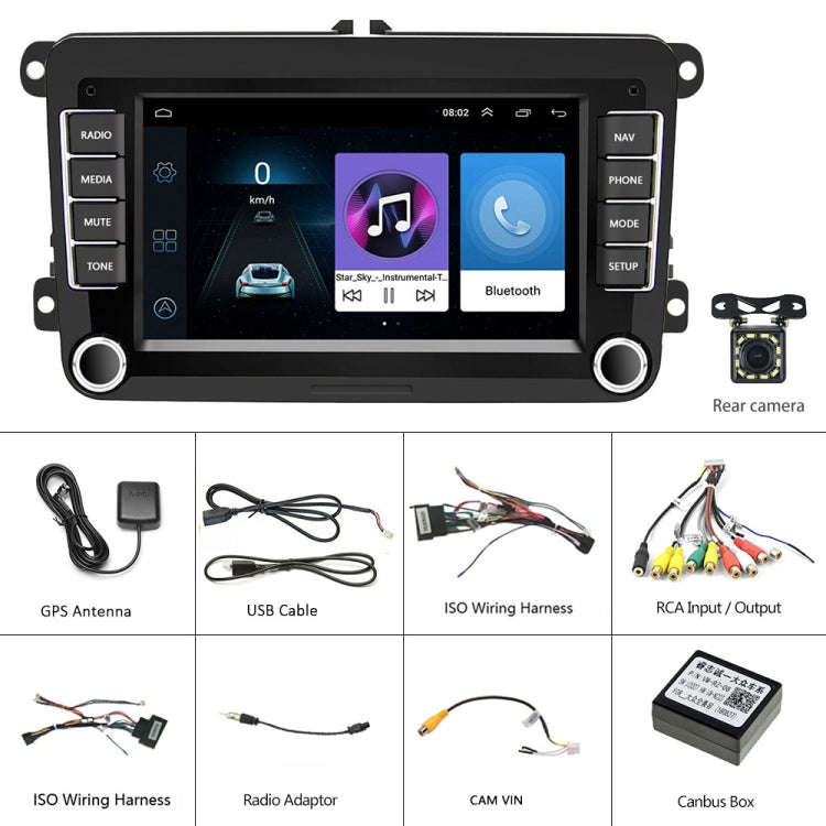 A3040 For Volkswagen 7-inch 2+32G Android Car Navigation Central Control Large Screen Player With...