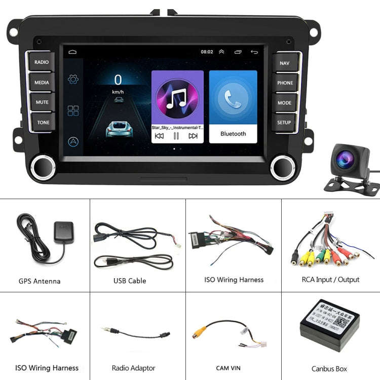 A3040 For Volkswagen 7-inch 2+32G Android Car Navigation Central Control Large Screen Player With...