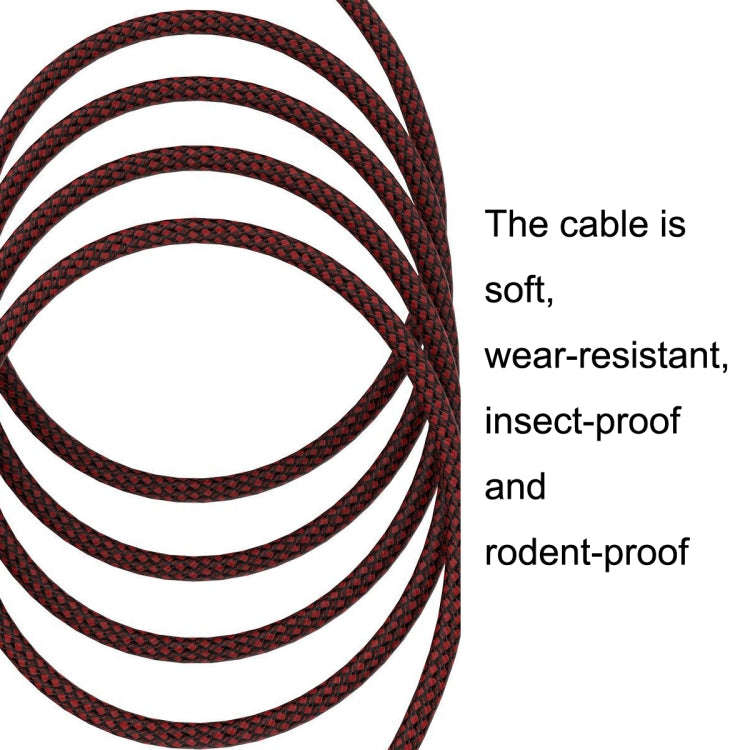 3m Red and Black Net TRS 6.35mm Male To Caron Female Microphone XLR Balance Cable