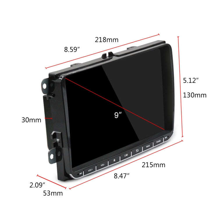 A3041 For Volkswagen 2+64G 9-inch Central Control Large Screen With Carplay Car Android10.0 Navig...