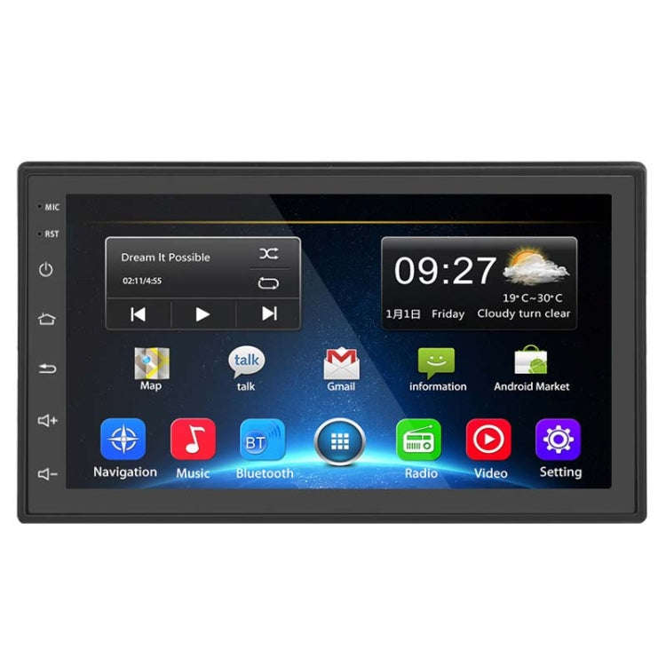 A2222KT 7 Inch Android Navigation WiFi Version 2+64G GPS Bluetooth 2.5D Screen Car Central Contro...
