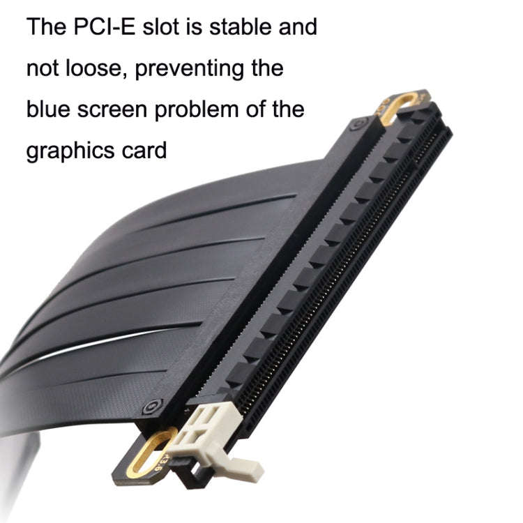 PCI-E 3.0 16X 180-degree Graphics Card Extension Cable Adapter Cable, Length: 10cm