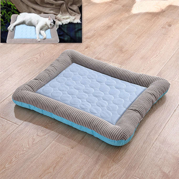 Summer Ice Silk Nest Pads Small and Medium-sized Multifunctional Cool Pet Nest Dog Cat Pad, Size:...