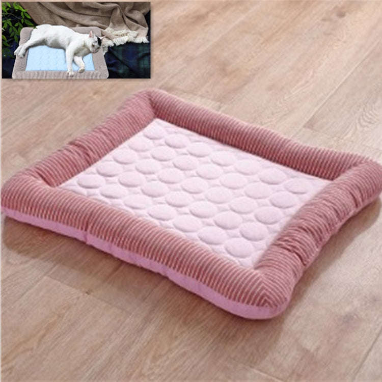 Summer Ice Silk Nest Pads Small and Medium-sized Multifunctional Cool Pet Nest Dog Cat Pad, Size:...