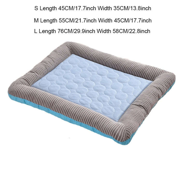Summer Ice Silk Nest Pads Small and Medium-sized Multifunctional Cool Pet Nest Dog Cat Pad, Size:...