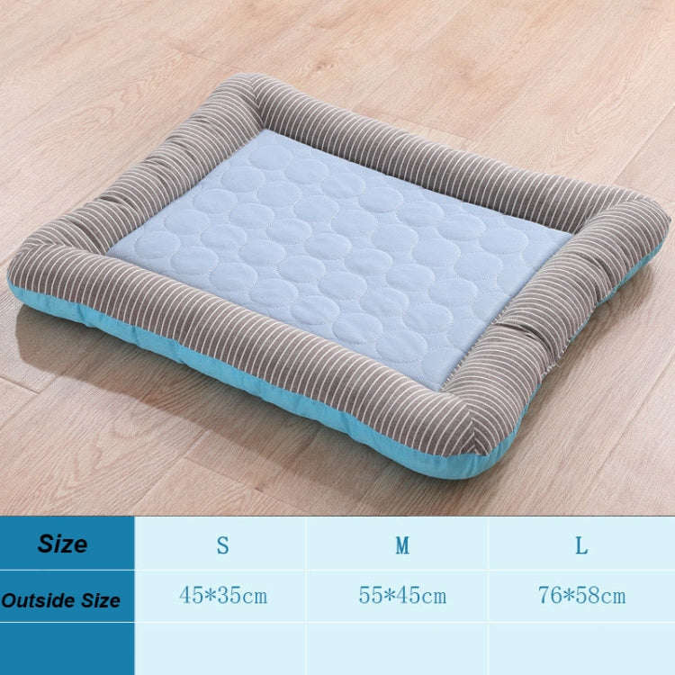 Summer Ice Silk Nest Pads Small and Medium-sized Multifunctional Cool Pet Nest Dog Cat Pad, Size:...