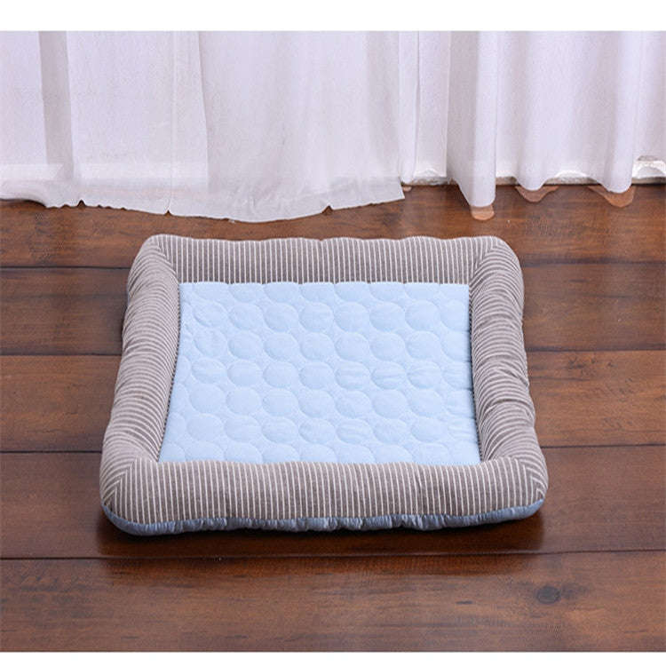 Summer Ice Silk Nest Pads Small and Medium-sized Multifunctional Cool Pet Nest Dog Cat Pad, Size:...