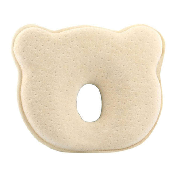 Baby Head Type Correction Pillow Newborn Head Cushion Memory Pillow(Yellow)