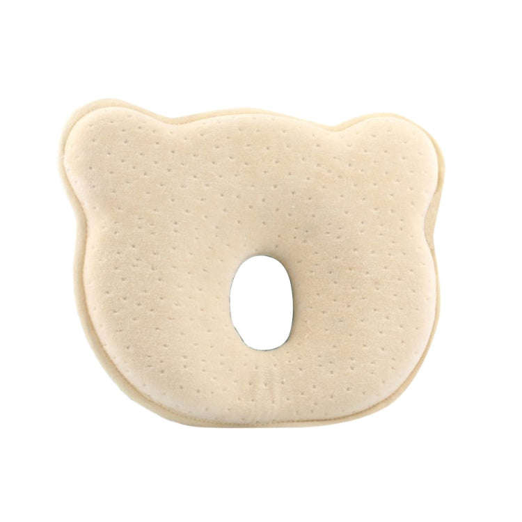 Baby Head Type Correction Pillow Newborn Head Cushion Memory Pillow(Yellow)