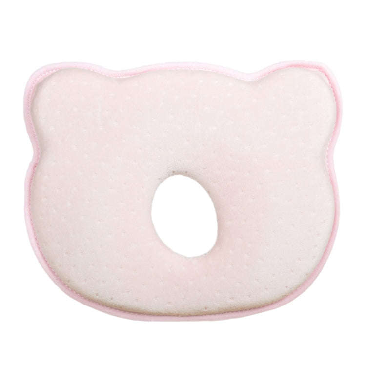 Baby Head Type Correction Pillow Newborn Head Cushion Memory Pillow(Pink)