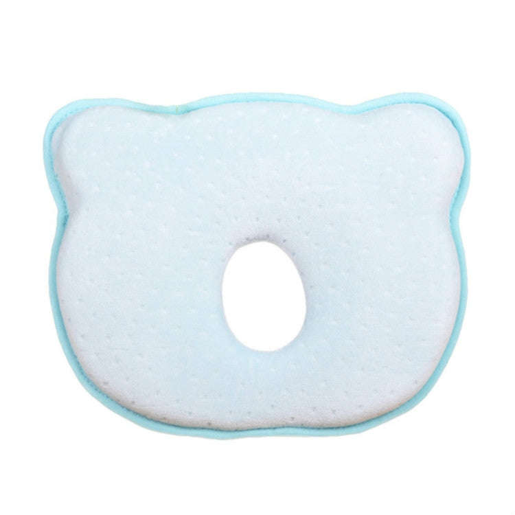 Baby Head Type Correction Pillow Newborn Head Cushion Memory Pillow(Blue)