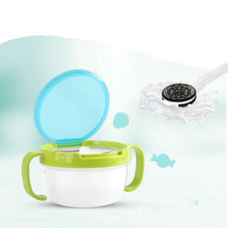 Baby Products Anti-sprinkling Design Baby Double Handle Biscuit Small Bowl Snack Cup(Watermelon Red)