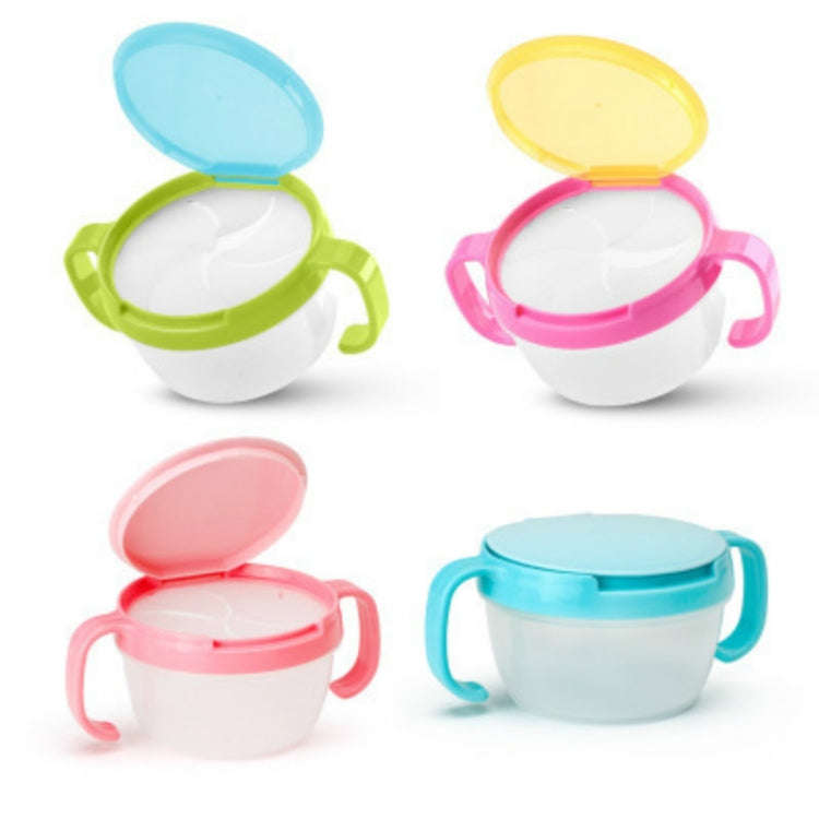 Baby Products Anti-sprinkling Design Baby Double Handle Biscuit Small Bowl Snack Cup(Watermelon Red)