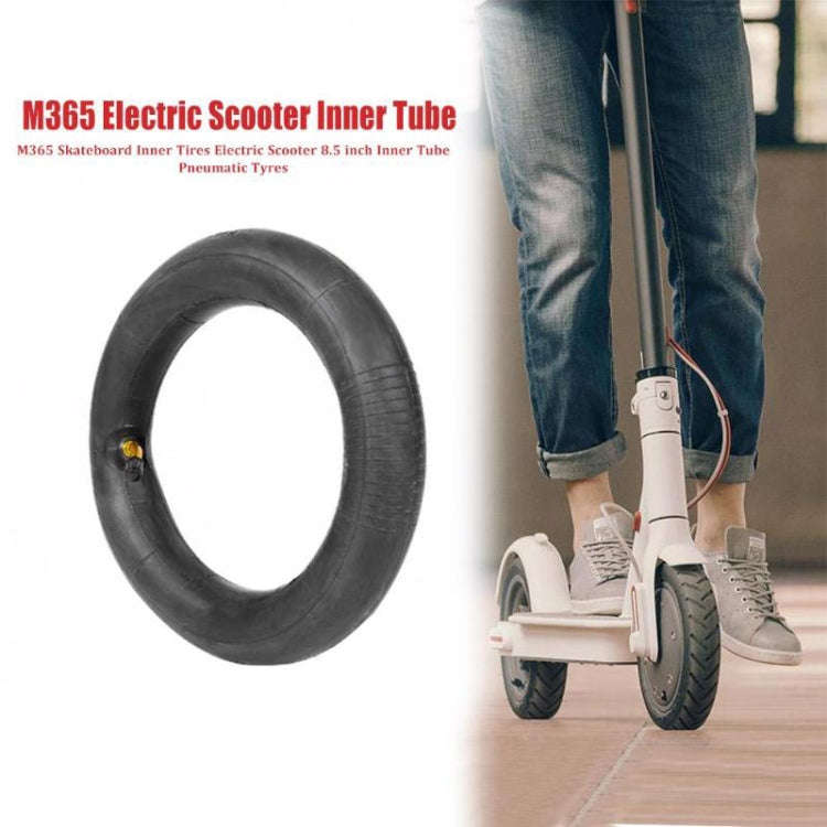 2 PCS For Xiaomi Mijia M365 Electric Scooter 8.5 inch Rubber Padded Tire Inner Tube with Valve Co...