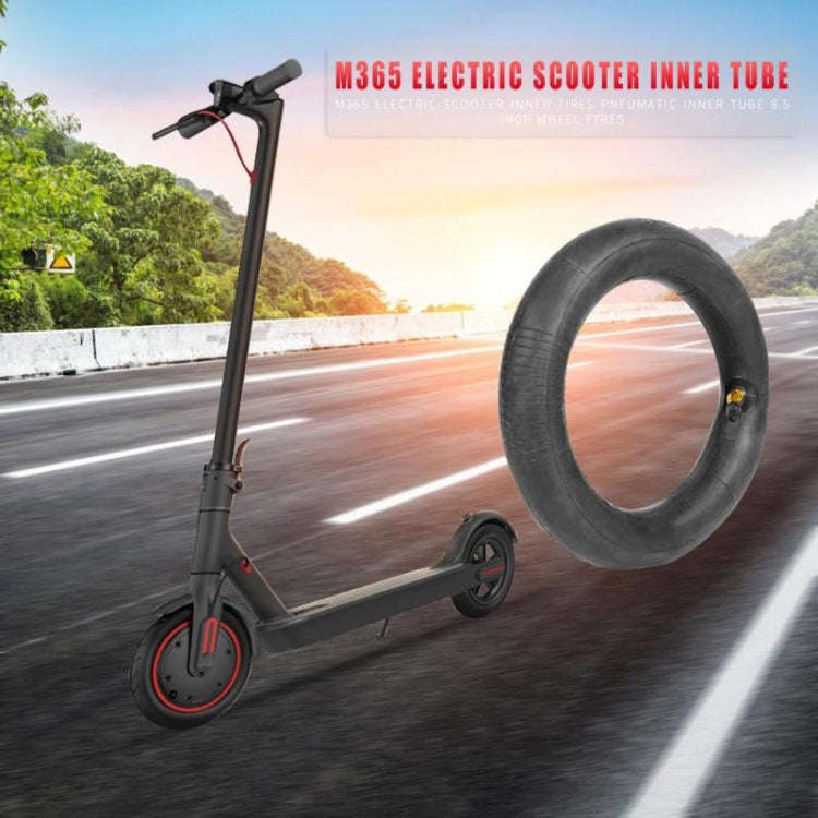 2 PCS For Xiaomi Mijia M365 Electric Scooter 8.5 inch Rubber Padded Tire Inner Tube with Valve Co...