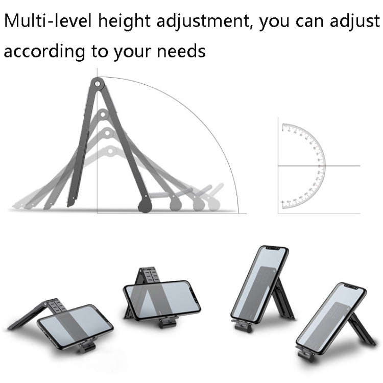 Oatsbasf 03040 Metal Mini Notebook Stand Aluminum Alloy Computer Cooling Folding Bracket(Silver)