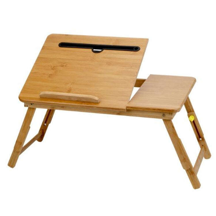Nanzhu Folding Computer Table Bed Card Slot Laptop Table Simple Lazy Lift Computer Desk, Size:Med...