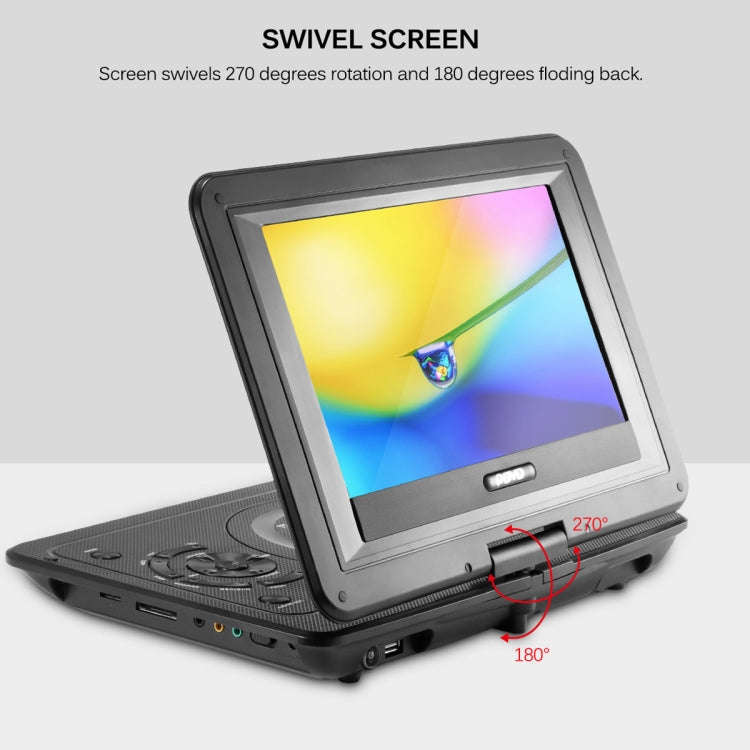10.1 Inch HD Screen Portable DVD EVD Player TV / FM / USB / Game Function(AU Plug)