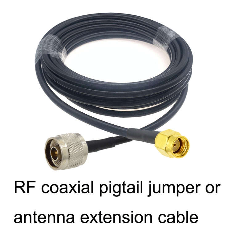 RP-SMA Male to N Male RG58 Coaxial Adapter Cable, Cable Length:10m