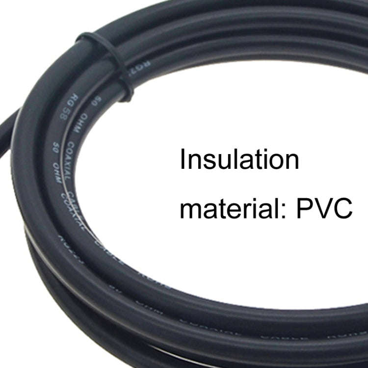RP-SMA Male To RP-SMA Male RG58 Coaxial Adapter Cable, Cable Length:1m