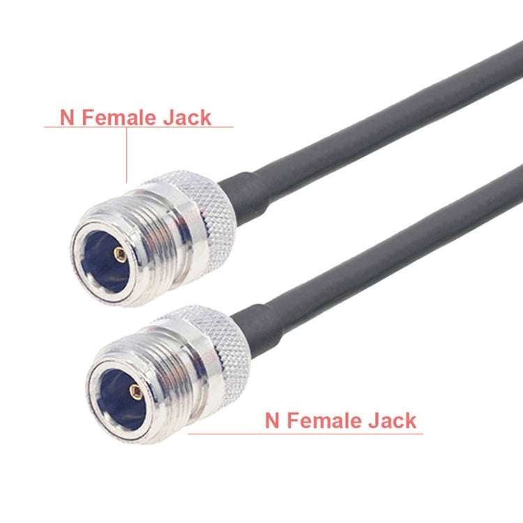 N Female To N Female RG58 Coaxial Adapter Cable, Cable Length:1m