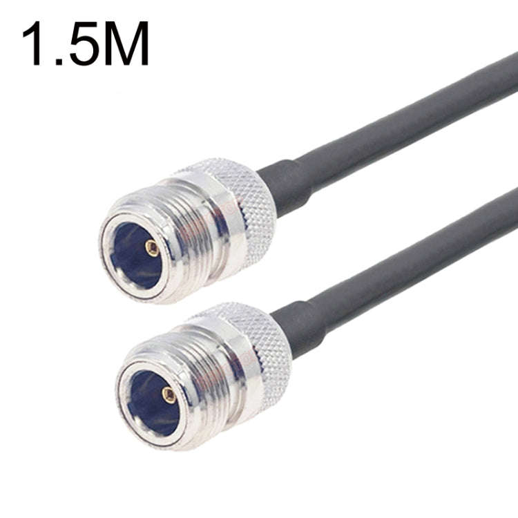 N Female To N Female RG58 Coaxial Adapter Cable, Cable Length:1.5m