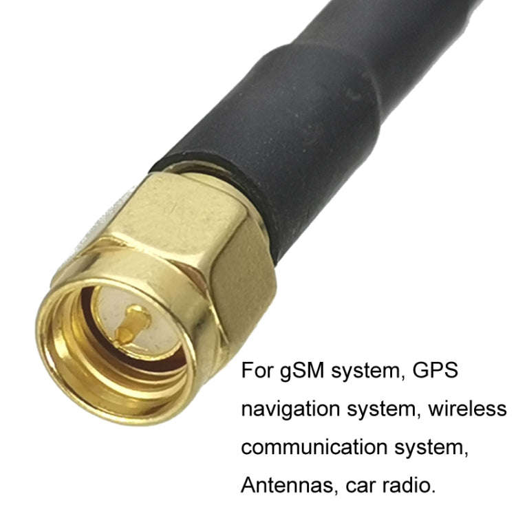 SMA Male To F TV Male RG58 Coaxial Adapter Cable, Cable Length:1m