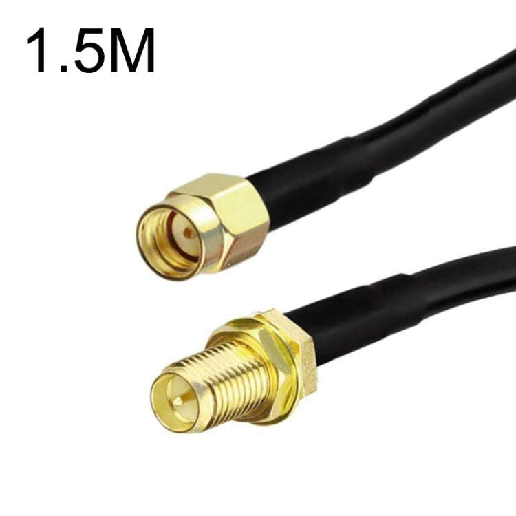 RP-SMA Male To RP-SMA Female RG58 Coaxial Adapter Cable, Cable Length:1.5m