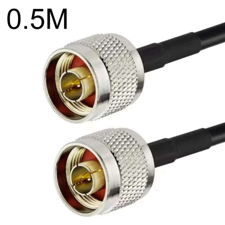 N Male To N Male RG58 Coaxial Adapter Cable, Cable Length:0.5m