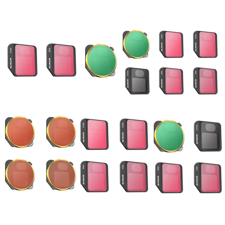 4 PCS / Set ND4 / PL+ND8 / PL+ND16 / PL+ND32 / PL Sunnylife M3-FI330 For Mavic 3 Filter