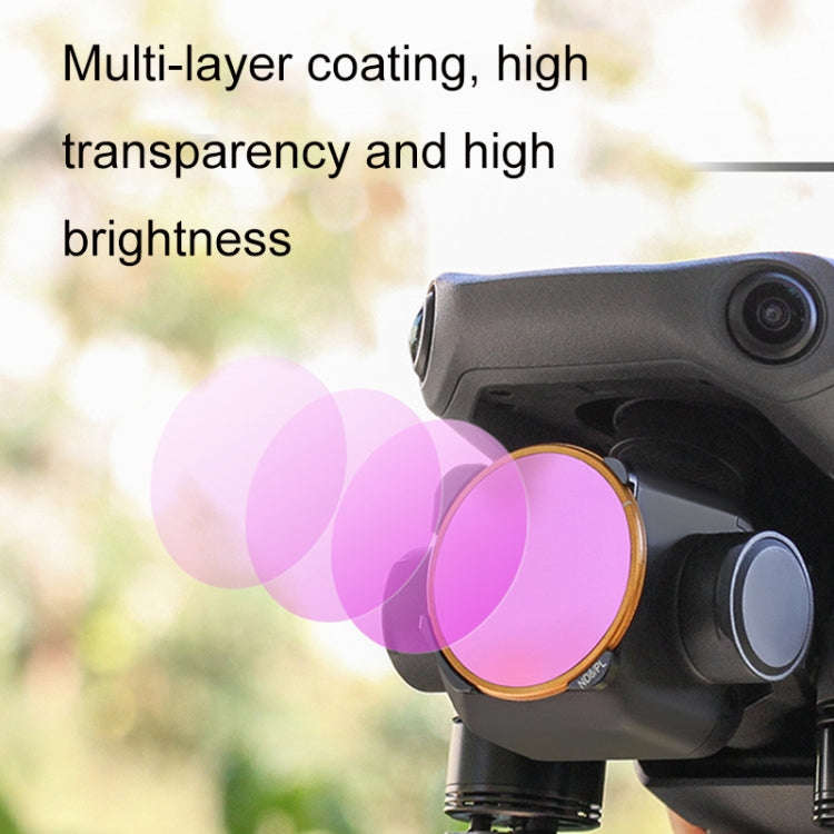 4 PCS / Set ND4 / PL+ND8 / PL+ND16 / PL+ND32 / PL Sunnylife M3-FI330 For Mavic 3 Filter