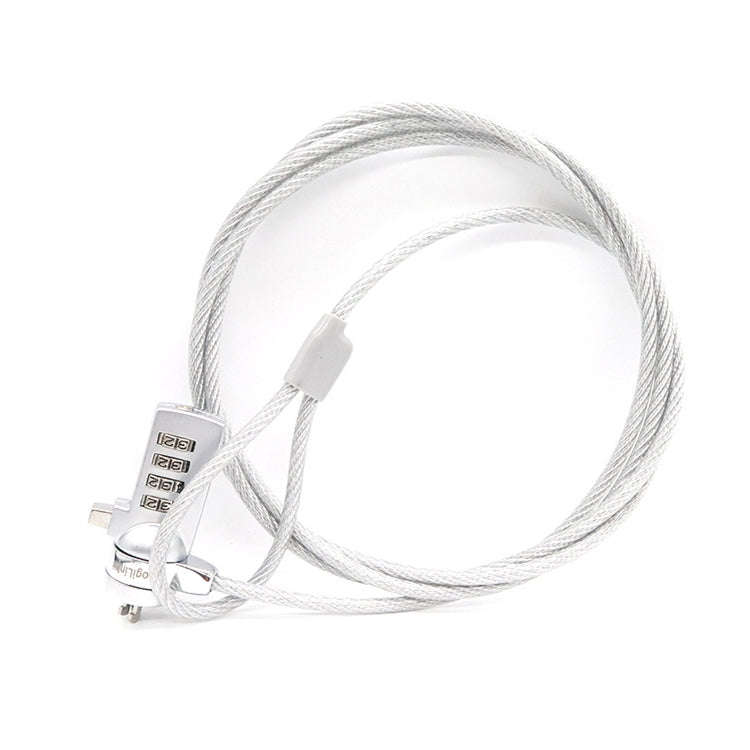 Four Digit Computer Lock Notebook Universal Anti-theft Password Lock, Size:Diameter 3.5 mm Length...