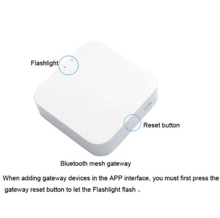 Bluetooth Multifunction Gateway Smart Home Door and Window Sensor Socket Control Center(White)