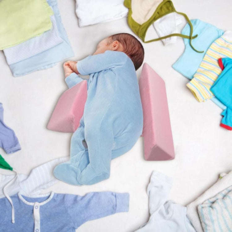 Baby Infant Side Sleep Positioner Pillow  For Baby Care(Blue)