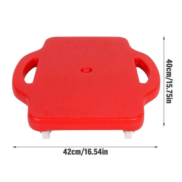 Blow Molding Red One Children Square Four-wheel Scooter Balance Training Equipment
