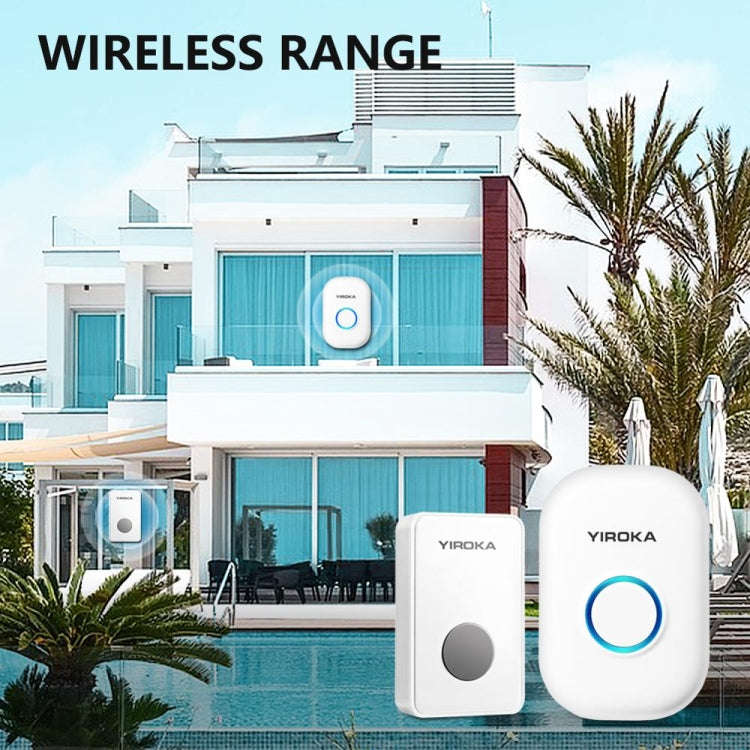 Yiroka Wireless Doorbell Smart Doorbell Digital Doorbell for the Elderly, Plug type:EU Plug