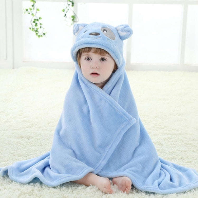 Baby Animal Shape Hooded Cape Bath Towel, Size:100×75cm(Pink Bear)