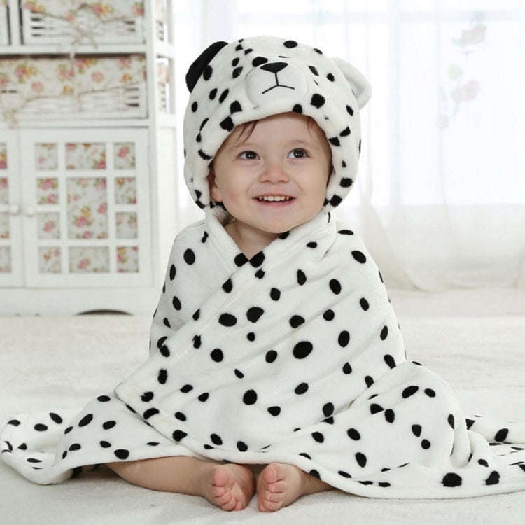 Baby Animal Shape Hooded Cape Bath Towel, Size:100×75cm(Pink Bear)