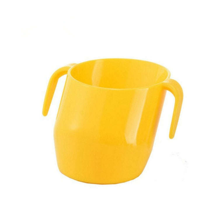 Baby Drinking Mouthwash Learning Cup Oblique Mouth Child Drinking Training Cup(Lemon Yellow)