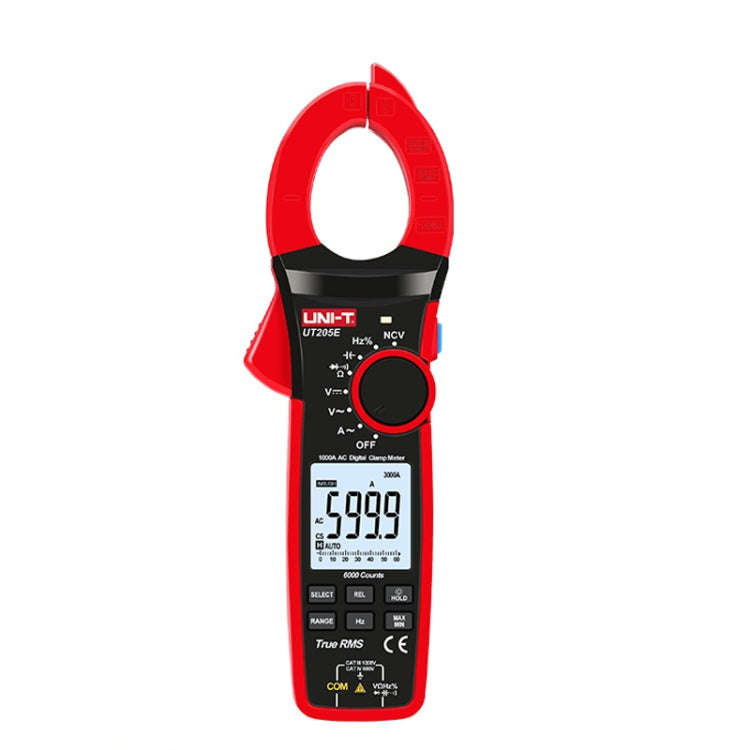 UNI-T UT205E 1000A 42mm Jaw Size Digital Clamp Meter AC DC Voltage Detector