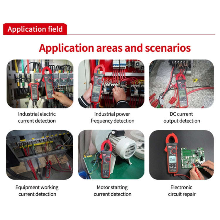 UNI-T UT205E 1000A 42mm Jaw Size Digital Clamp Meter AC DC Voltage Detector