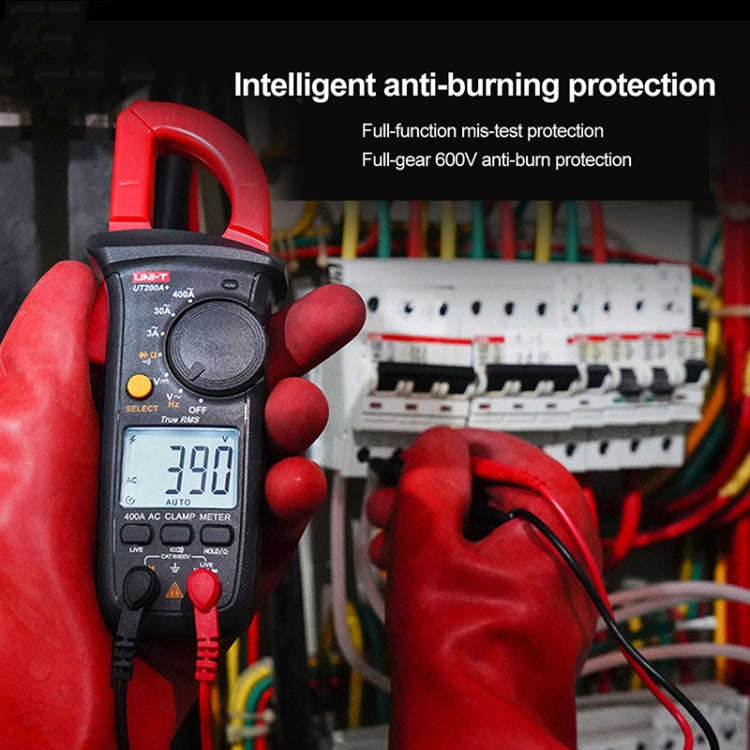 UNI-T  UT200A+ 400A Digital Clamp Multimeter AC/DC Voltage Detector Frequency Resistance Tester