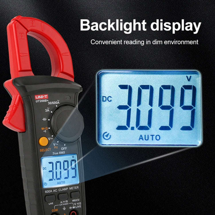 UNI-T  UT200A+ 400A Digital Clamp Multimeter AC/DC Voltage Detector Frequency Resistance Tester