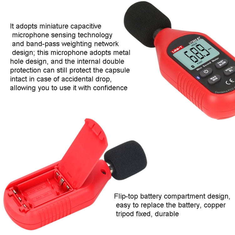 UNI-T UT353  30~130dB Noise Measuring Instrument Audio Sound Level Meter