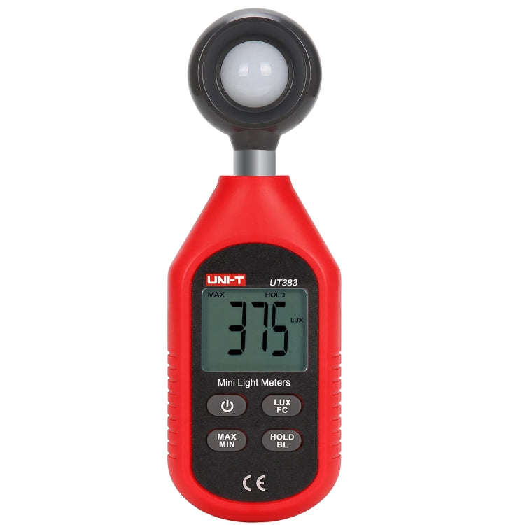 UNI-T UT383 200,000 LUX Digital Luxmeter Luminance Light Meter With LCD Backlit Display