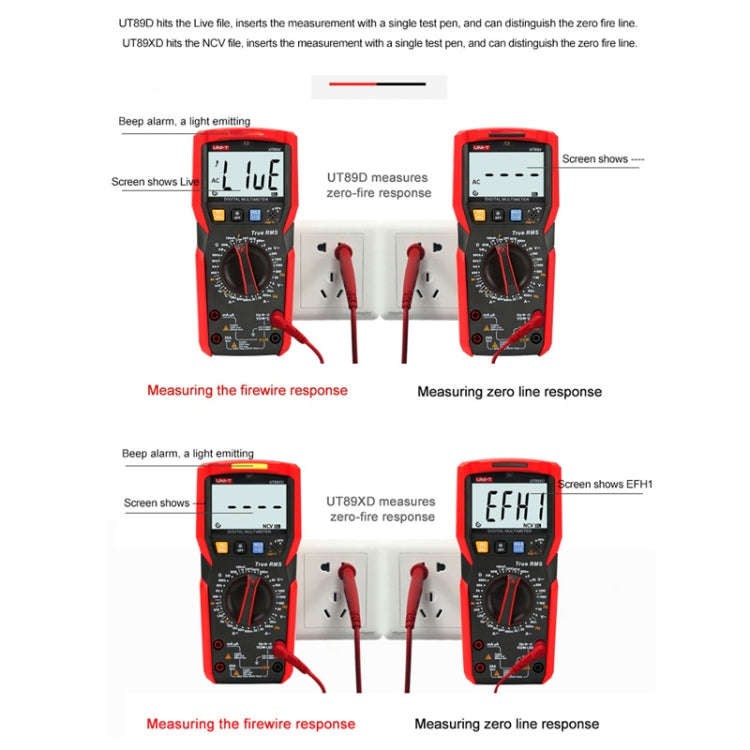 UNI-T UT89XE Digital High-Precision Multimeter Digital Display Multi-Meter